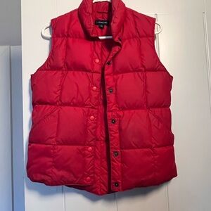 Red Puffer Vest Lands End